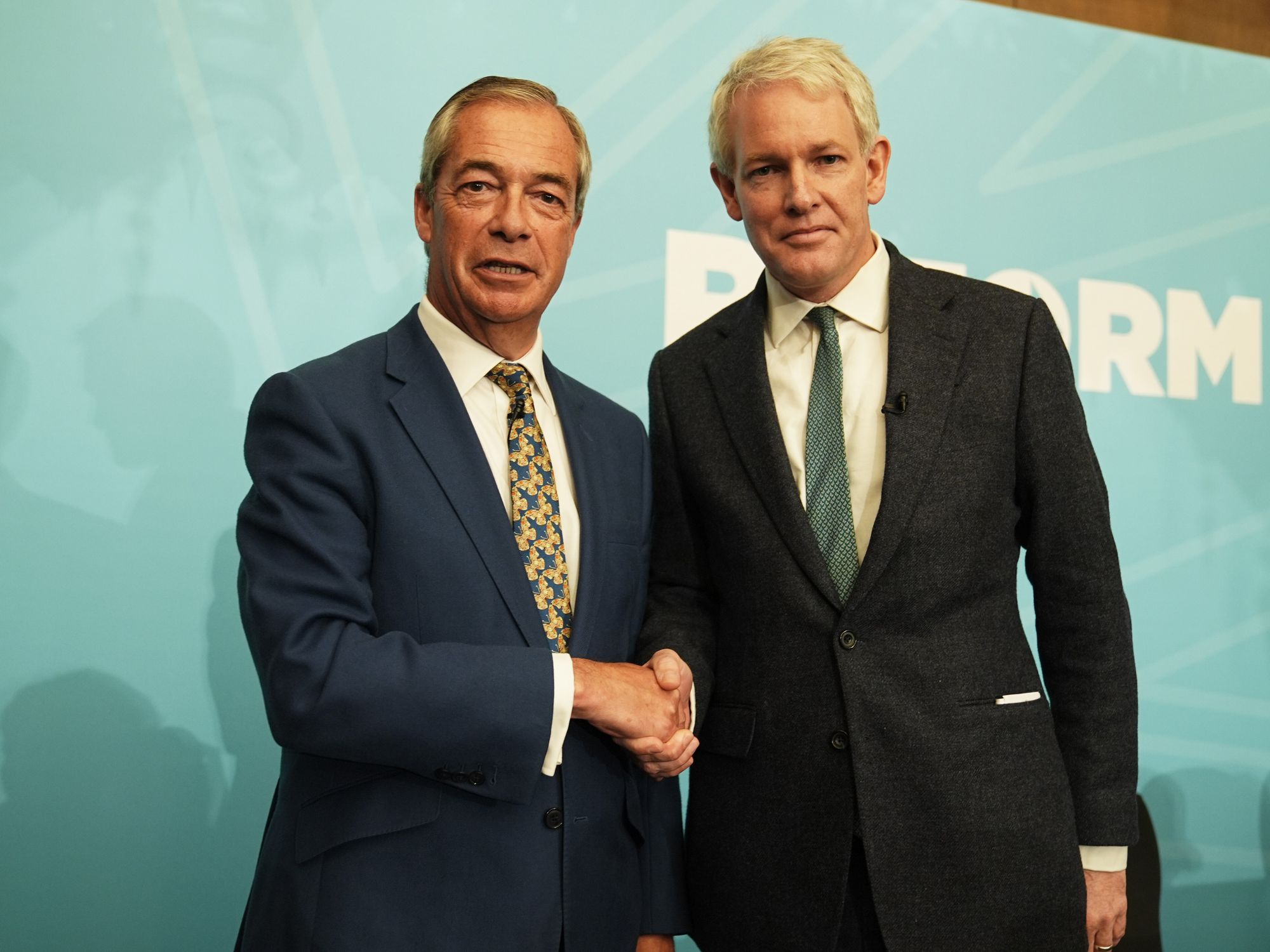 Nigel Farage and Danny Kruger