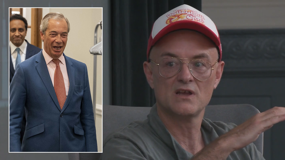 Nigel Farage and Dominic Cummings