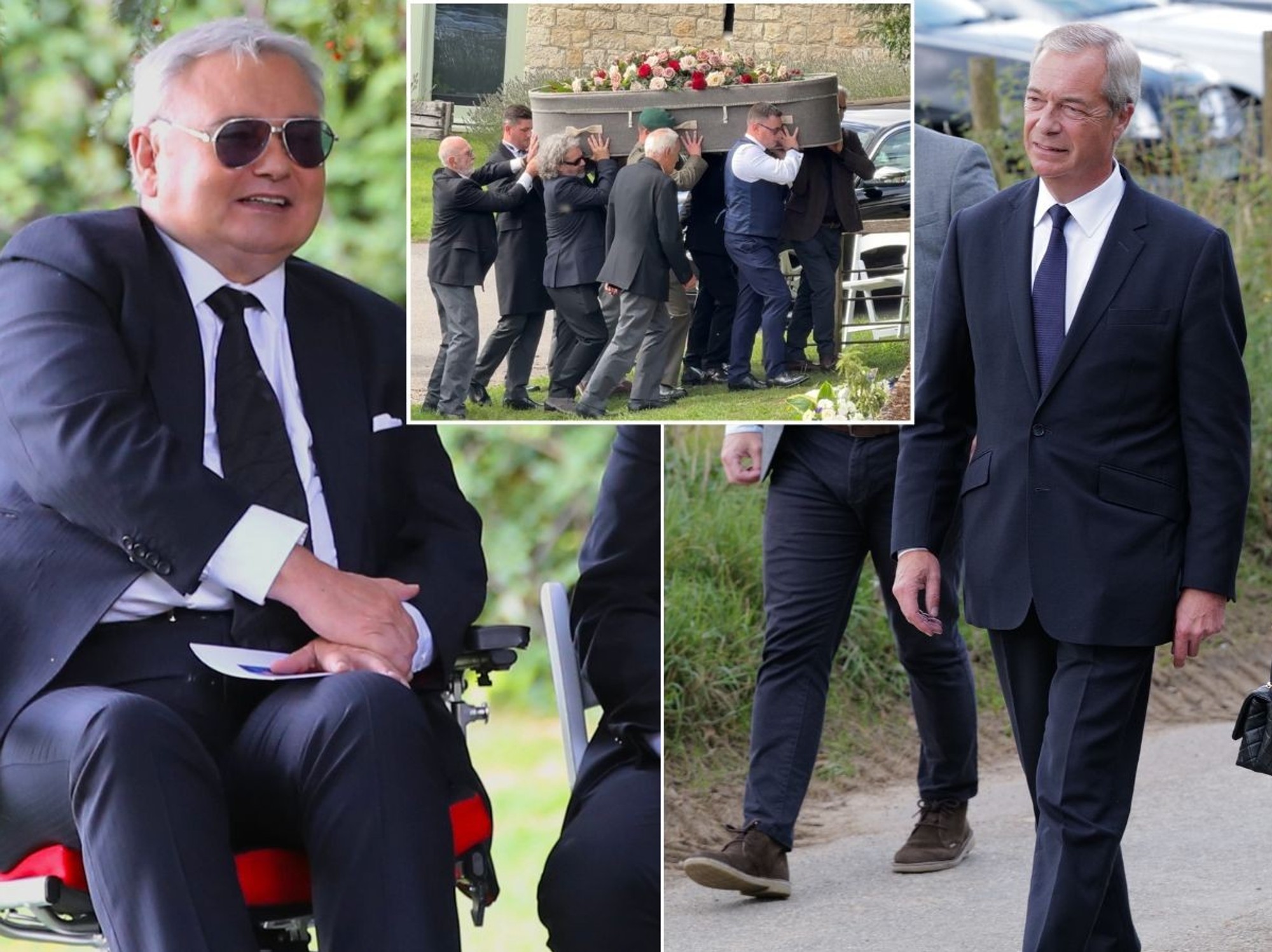 Eamonn Holmes and Nigel Farage lead mourners at funeral of broadcaster James Whale