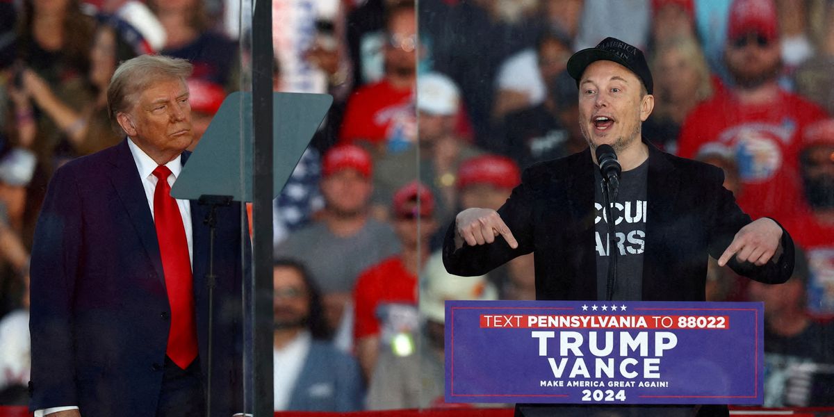 NextImg:Donald Trump takes cheeky swipe at 'first buddy' Elon Musk as he claims 'he'll never be President'