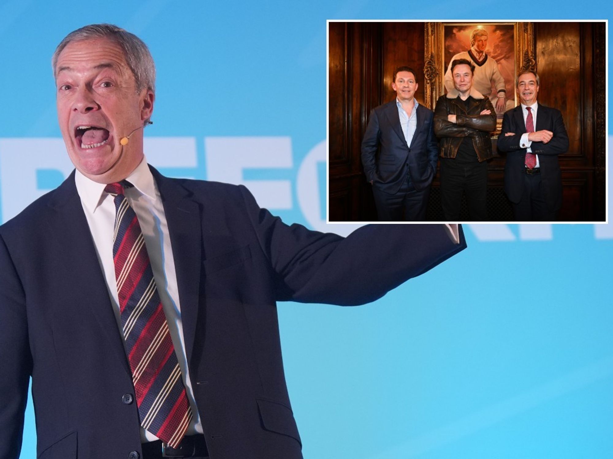 Nigel Farage and Elon Musk