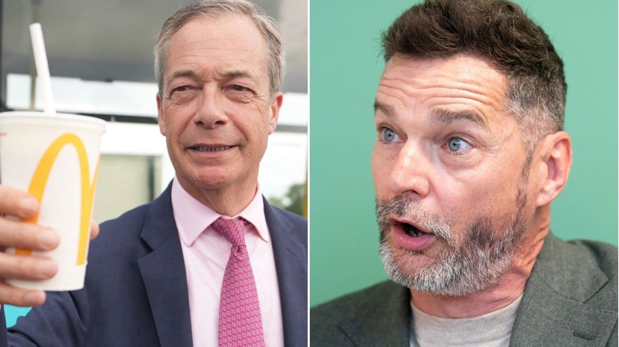 Nigel Farage and Fred Sirieix