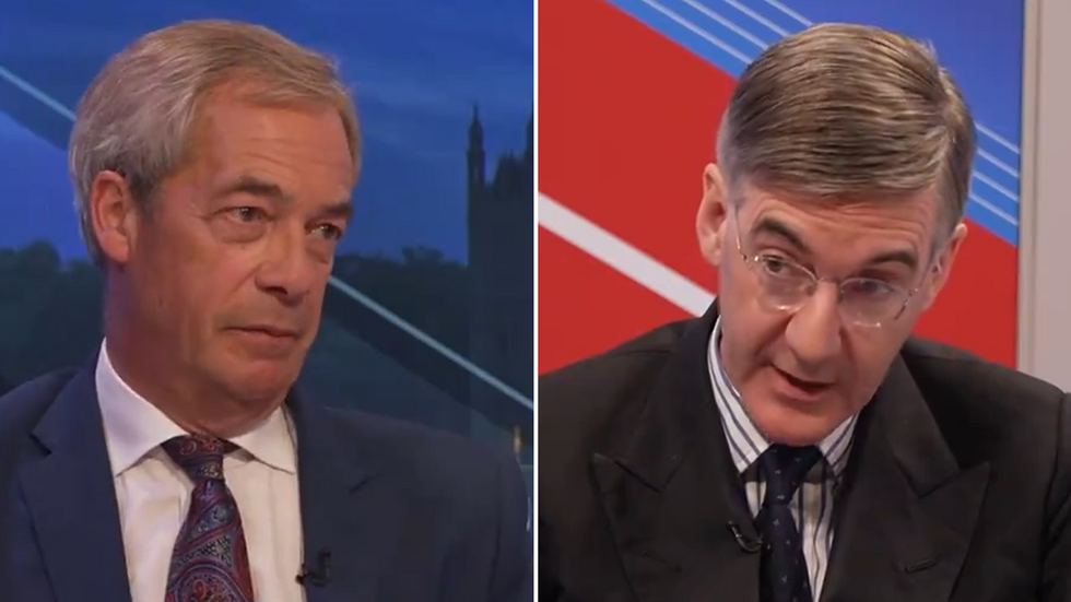 Nigel Farage and Jacob Rees-Mogg