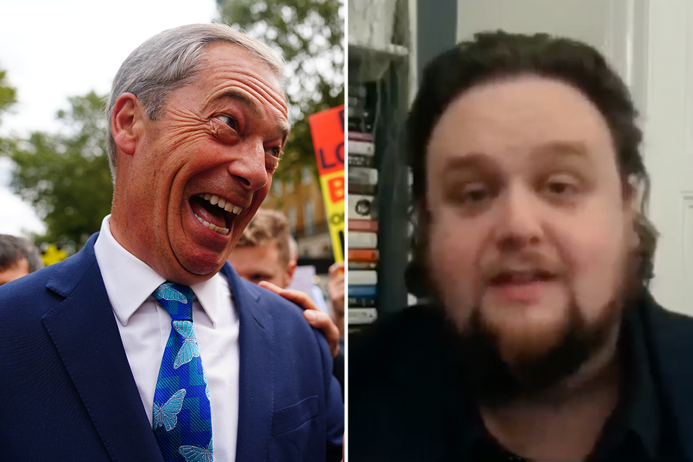 Nigel Farage and James Matthewson