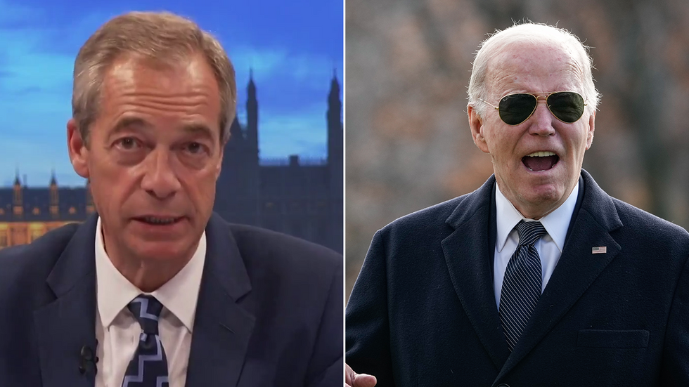 Nigel Farage and Joe Biden