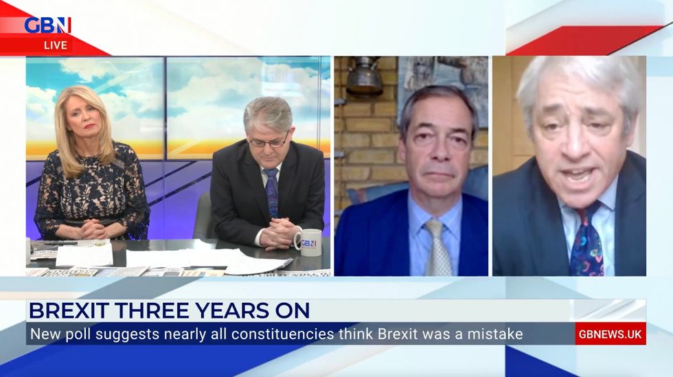 Nigel Farage and John Bercow shares their assessment of Brexit's impact on the UK three years on.