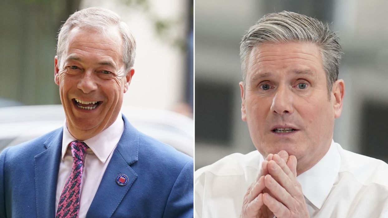 Nigel Farage and Keir Starmer