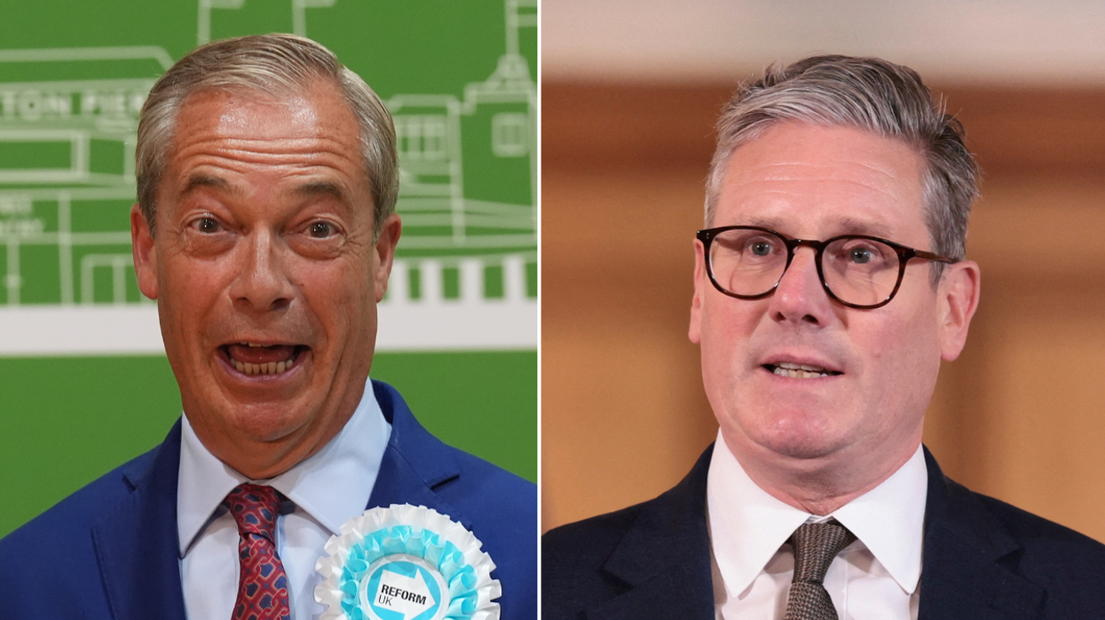 Nigel Farage and Keir Starmer