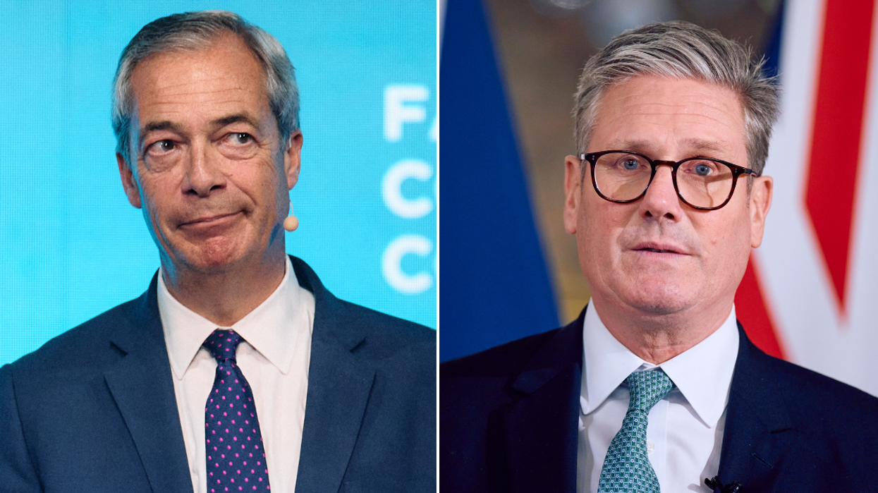 Nigel Farage and Keir Starmer