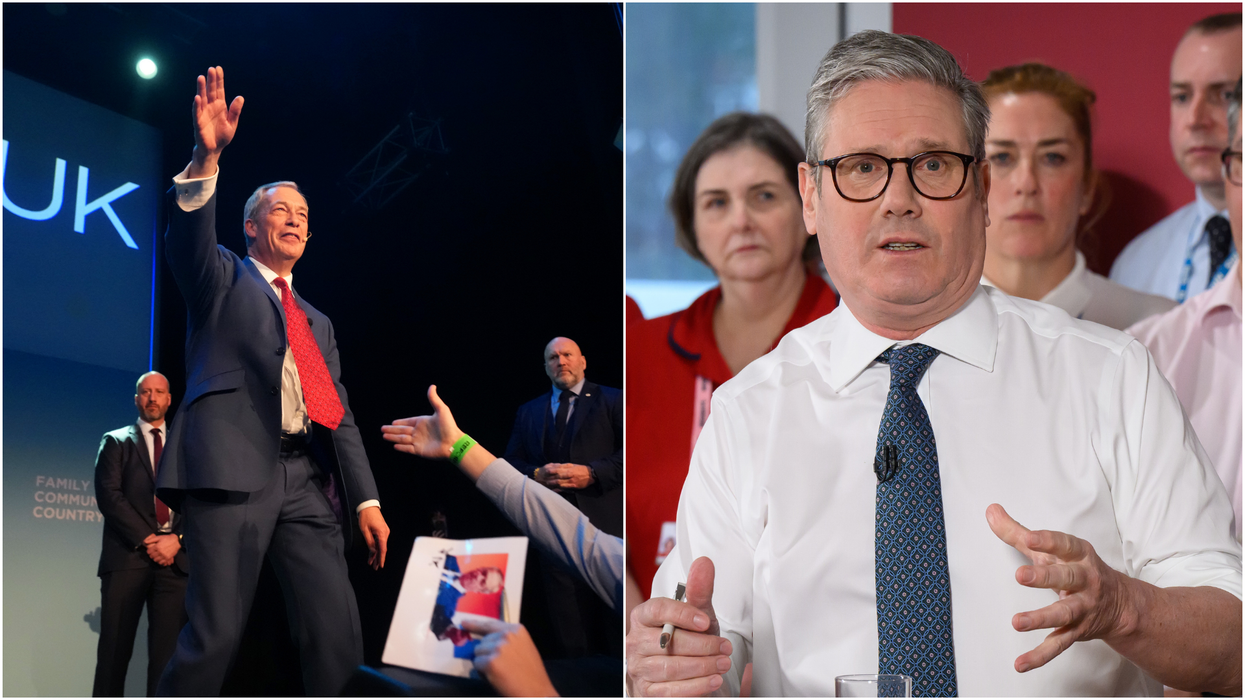 Nigel Farage and Keir Starmer
