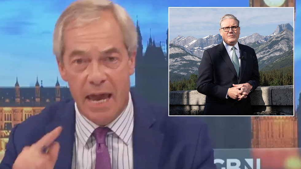Nigel Farage and Keir Starmer