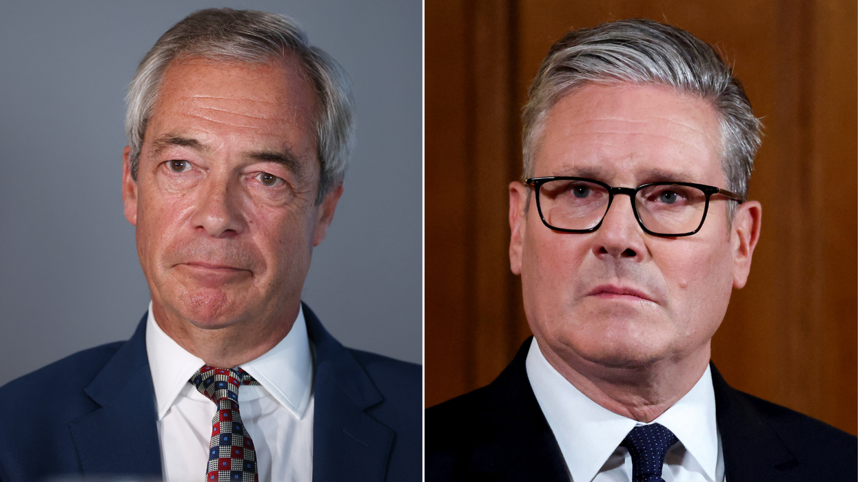 Nigel Farage and Keir Starmer