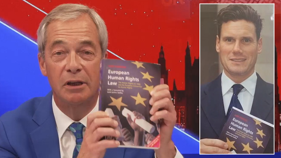 Nigel Farage and Keir Starmer