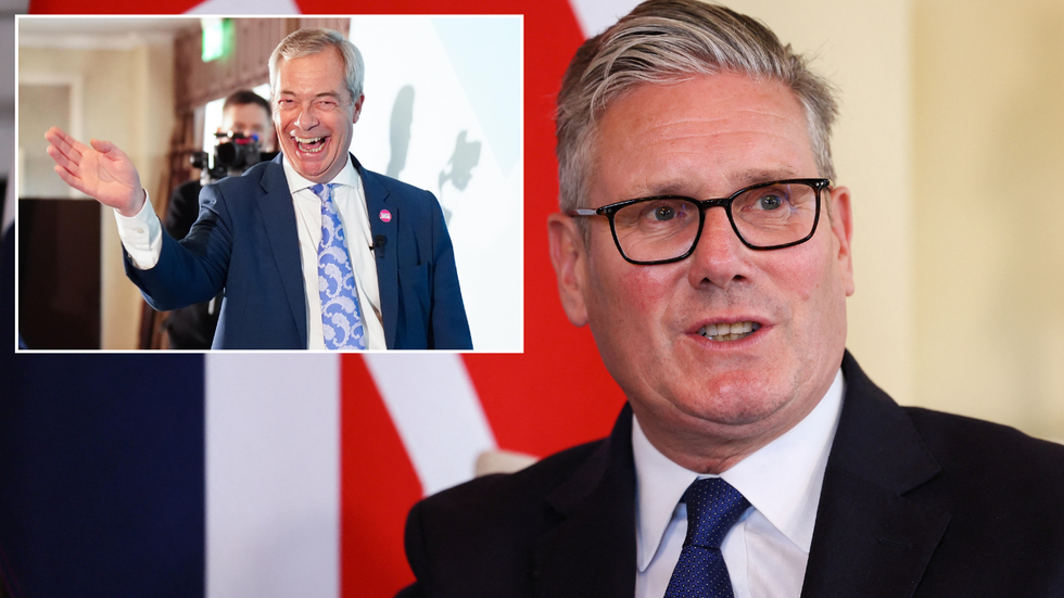 Nigel Farage and Keir Starmer