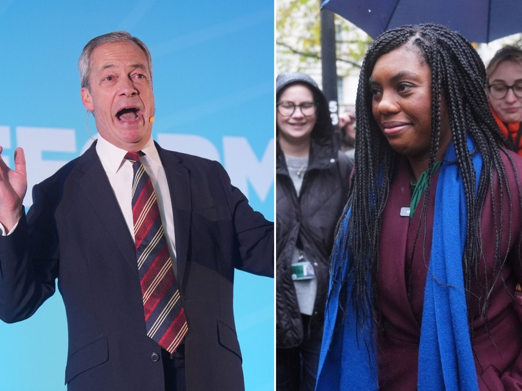 Nigel Farage and Kemi Badenoch
