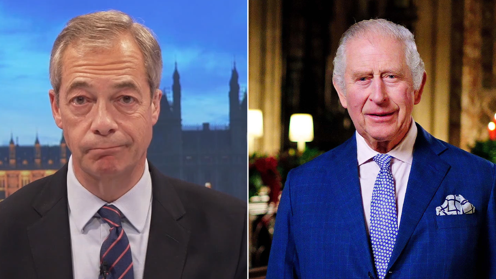 Nigel Farage and King Charles