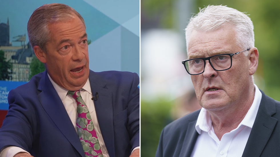 Nigel Farage and Lee Anderson