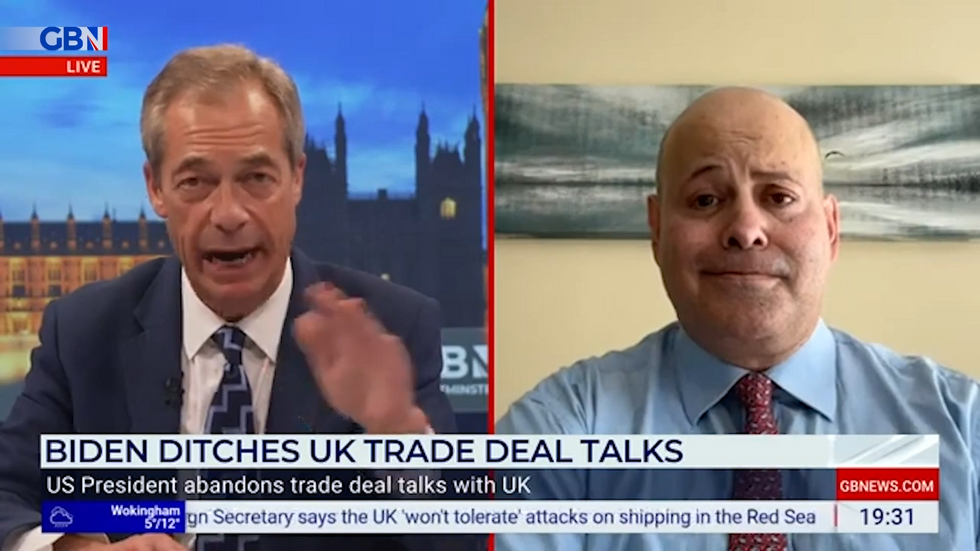 Nigel Farage and Lee Cohen