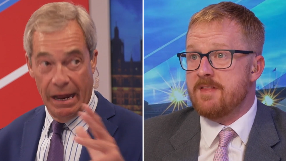 Nigel Farage and Lloyd Russell-Moyle