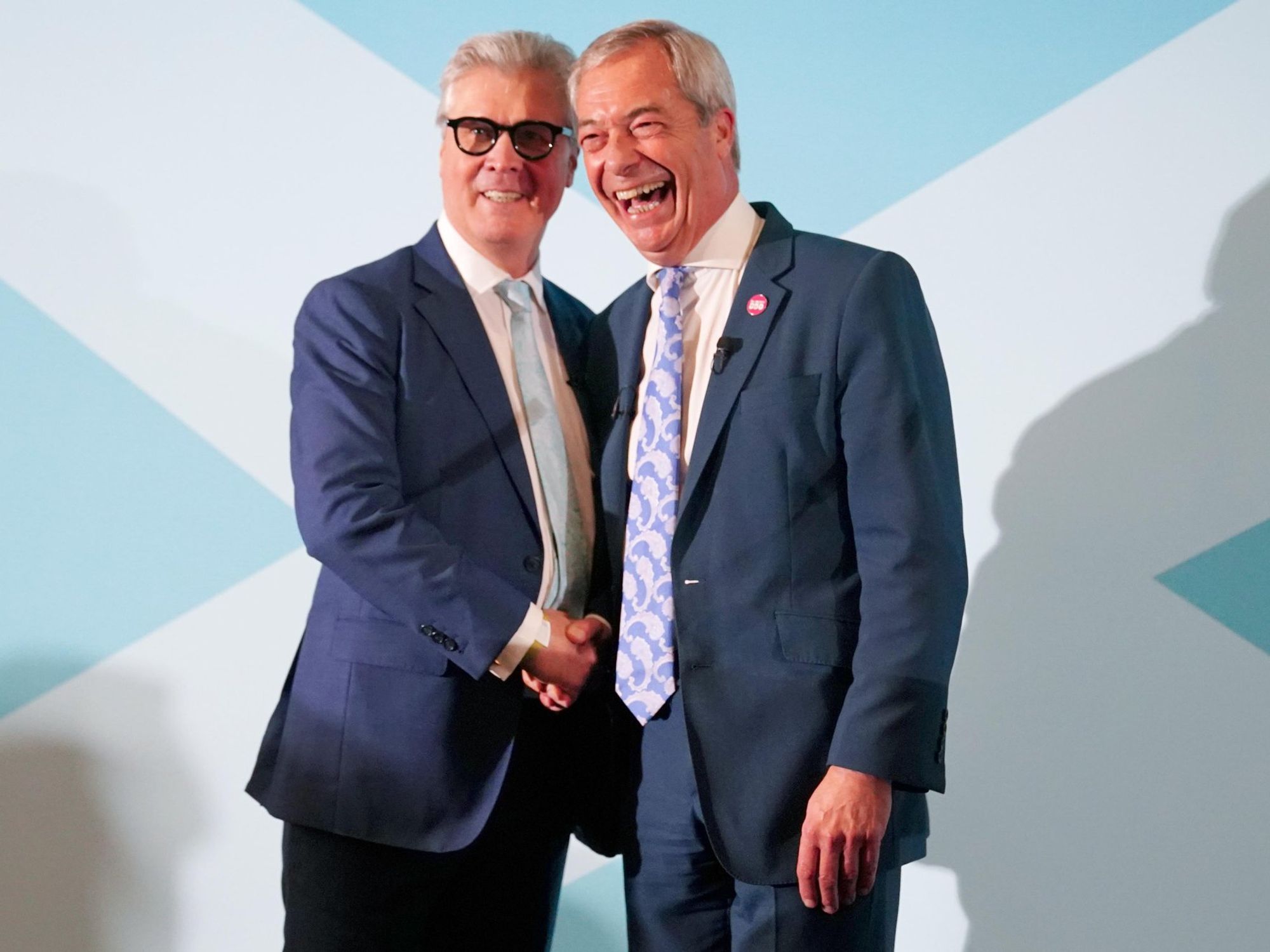 Nigel Farage and Lord Malcolm Offord
