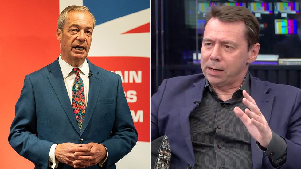 Nigel Farage and Mark Littlewood