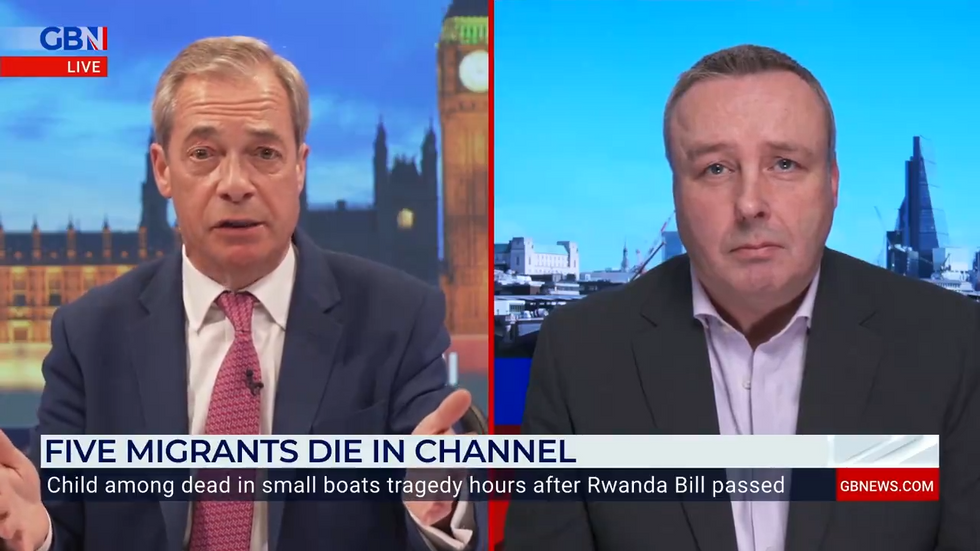 Nigel Farage and Mark White