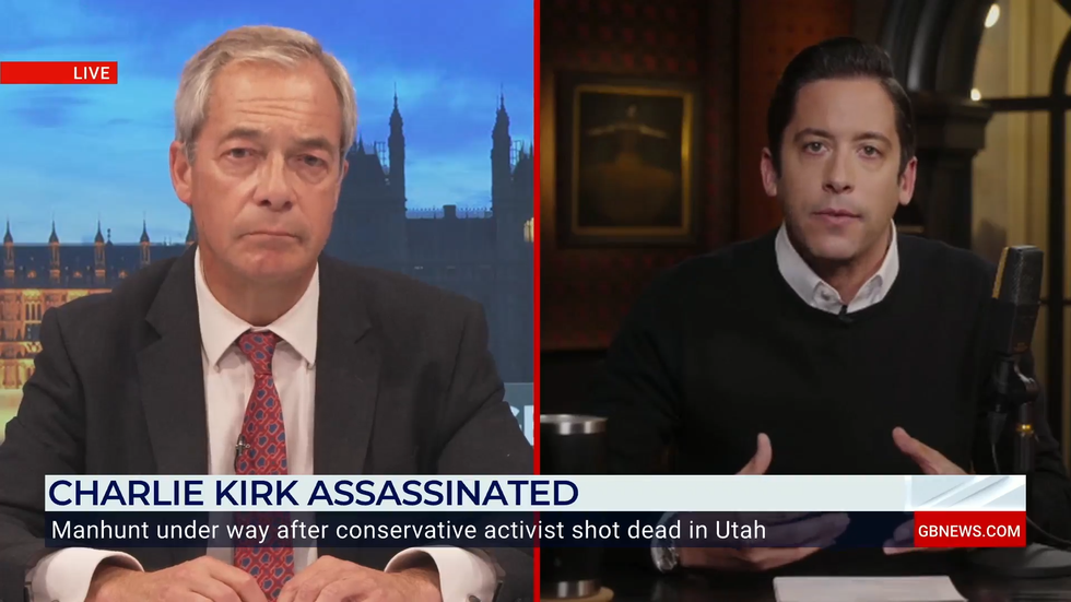 Nigel Farage and Michael Knowles