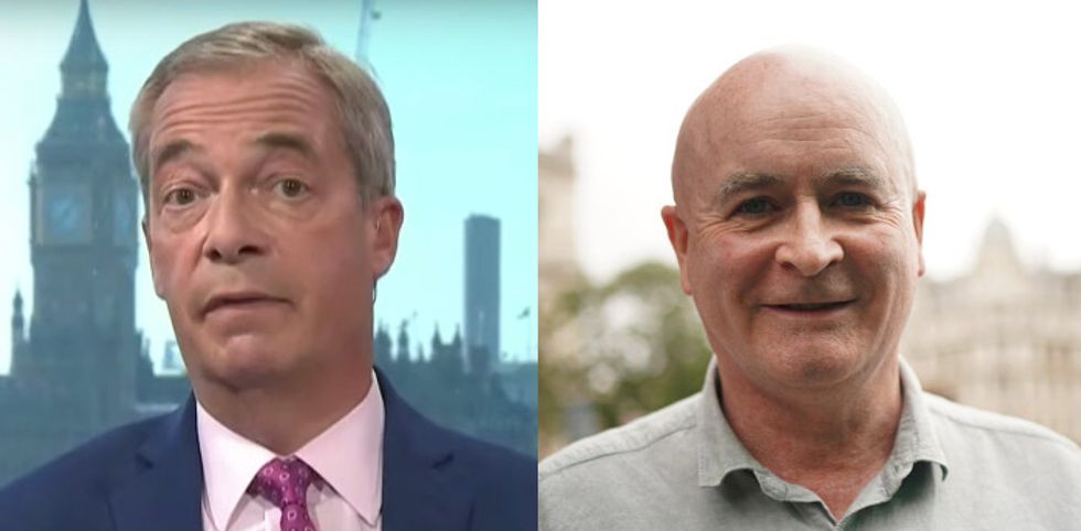 Nigel Farage and Mick Lynch