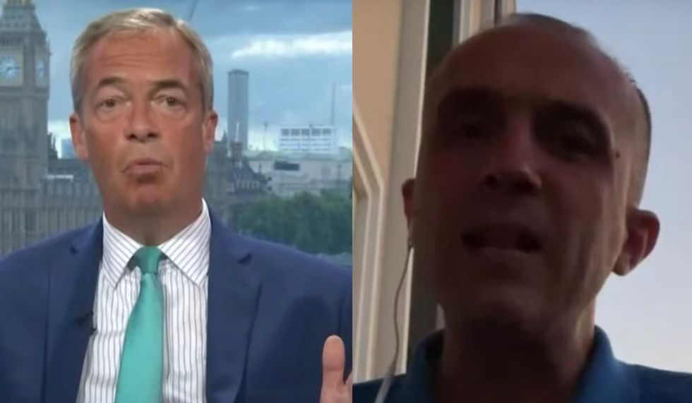 Nigel Farage and Muhamed Veliu