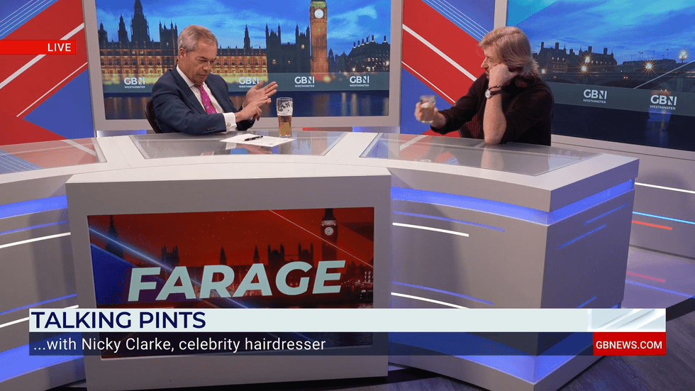 Nigel Farage and Nicky Clarke