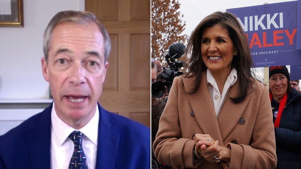 Nigel Farage and Nikki Haley