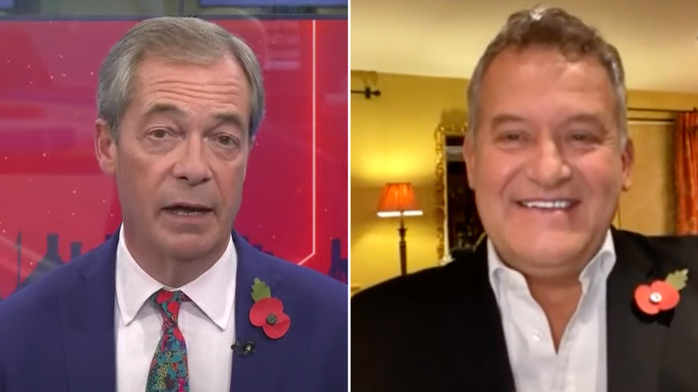 Nigel Farage and Paul Burrell