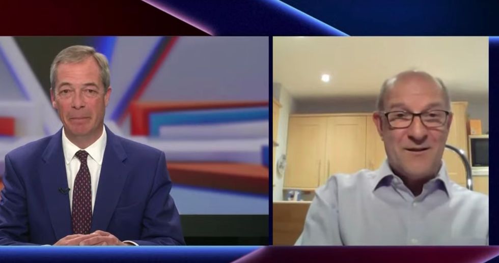 Nigel Farage and Philip Trott