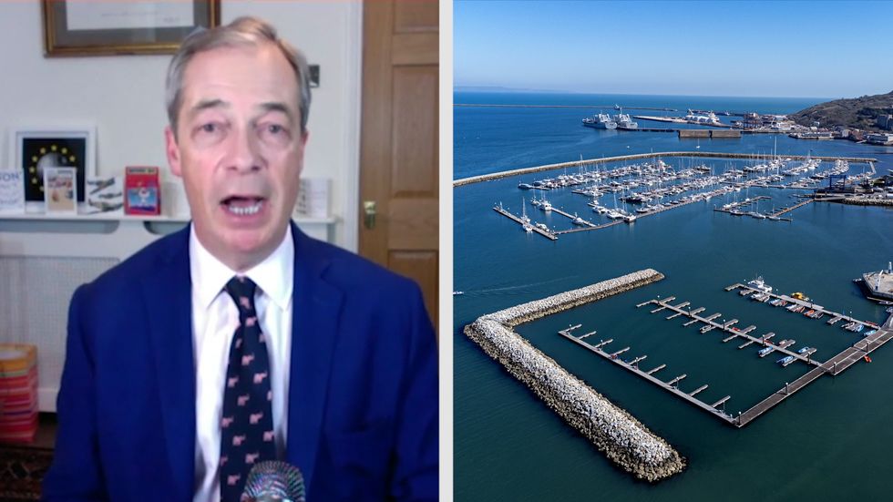 Nigel Farage and Portland Harbour