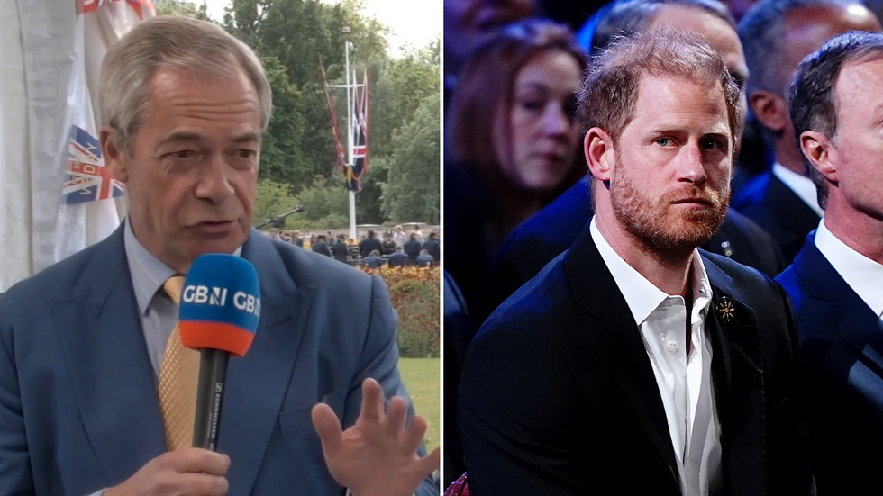 Nigel Farage and Prince Harry