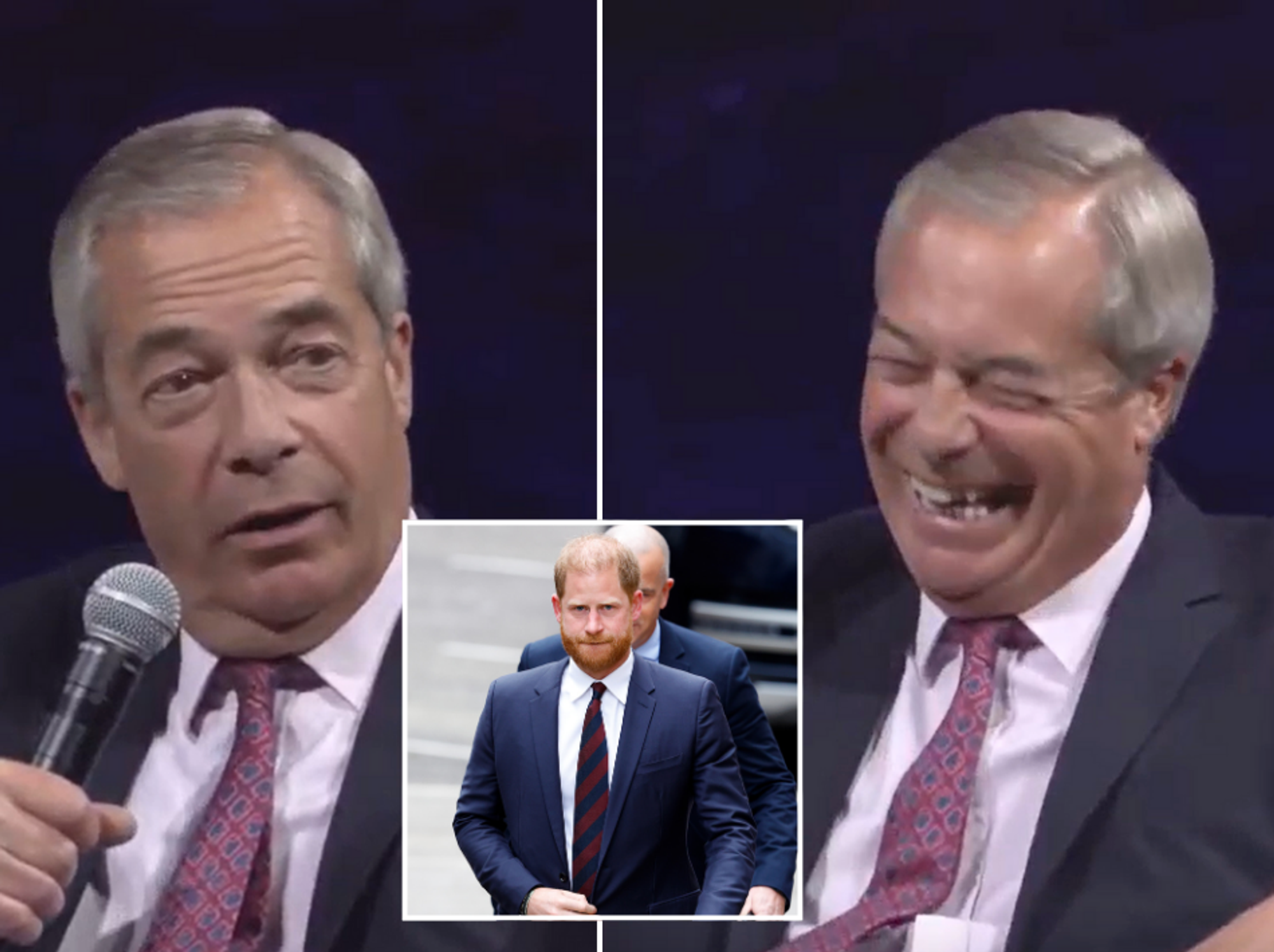 Nigel Farage and Prince Harry
