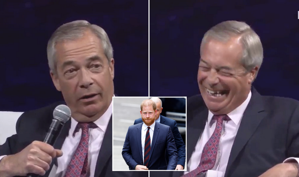 Nigel Farage and Prince Harry