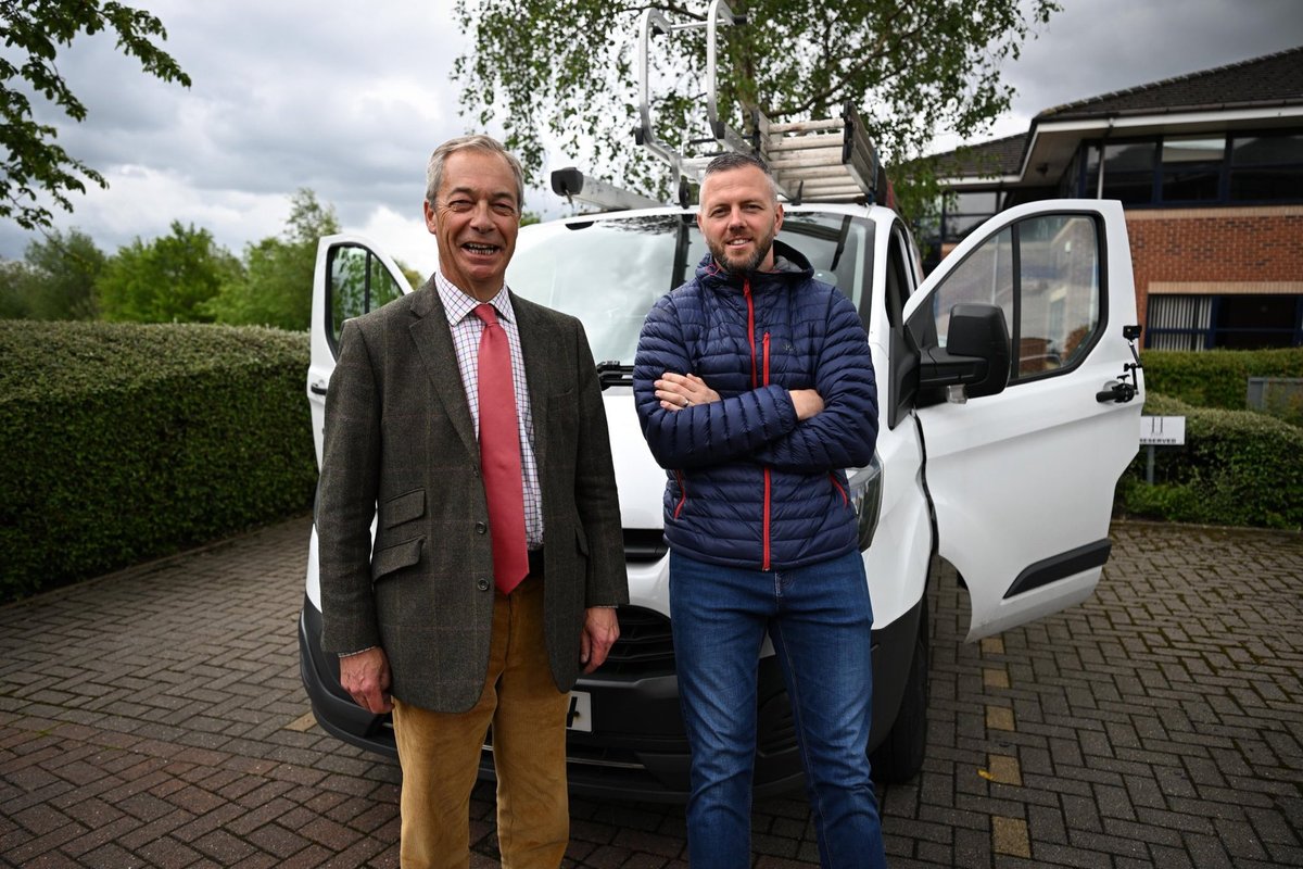 Nigel Farage and Reform UK's Rob Kenyon