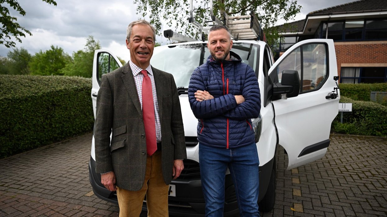 Nigel Farage and Reform UK's Rob Kenyon