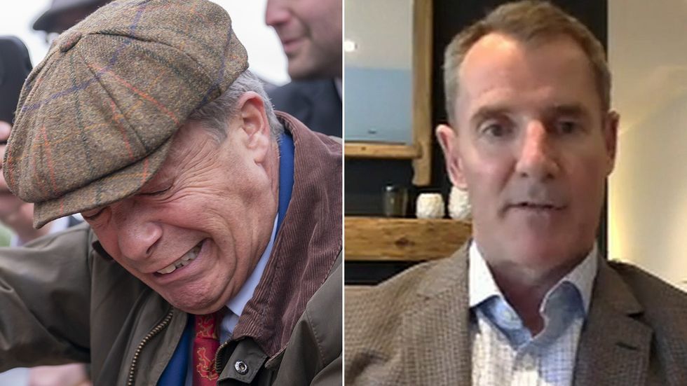 Nigel Farage and Richard Aitch