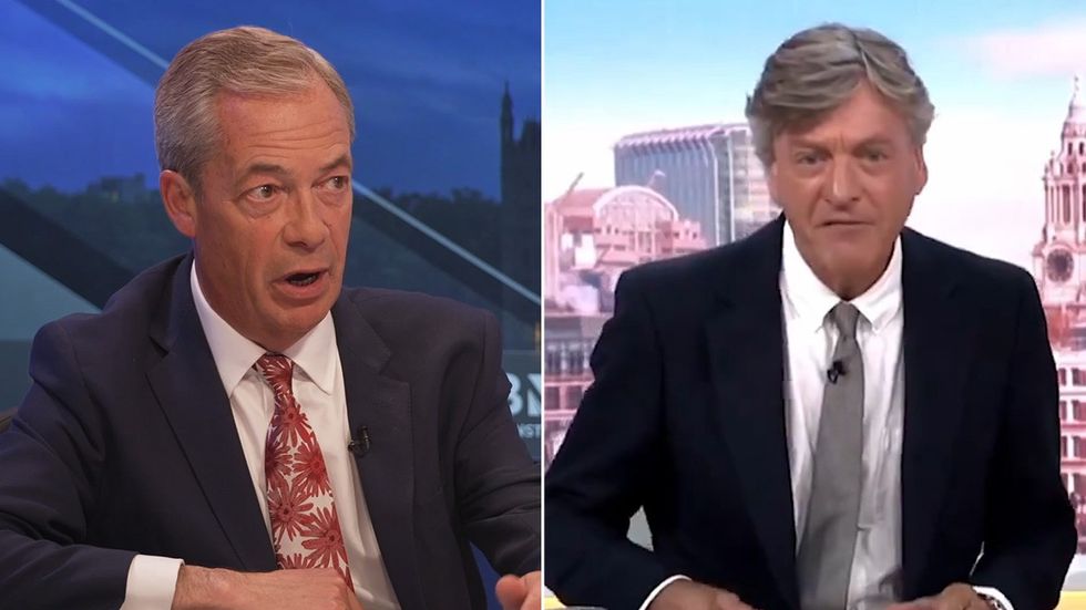 Nigel Farage and Richard Madeley