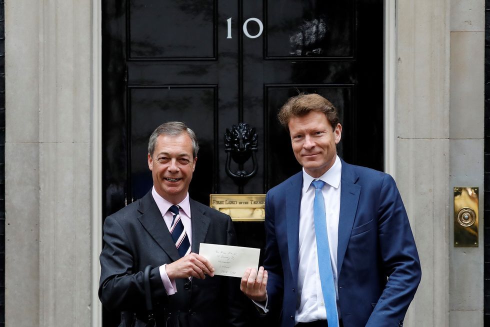 Nigel Farage and Richard Tice at No10