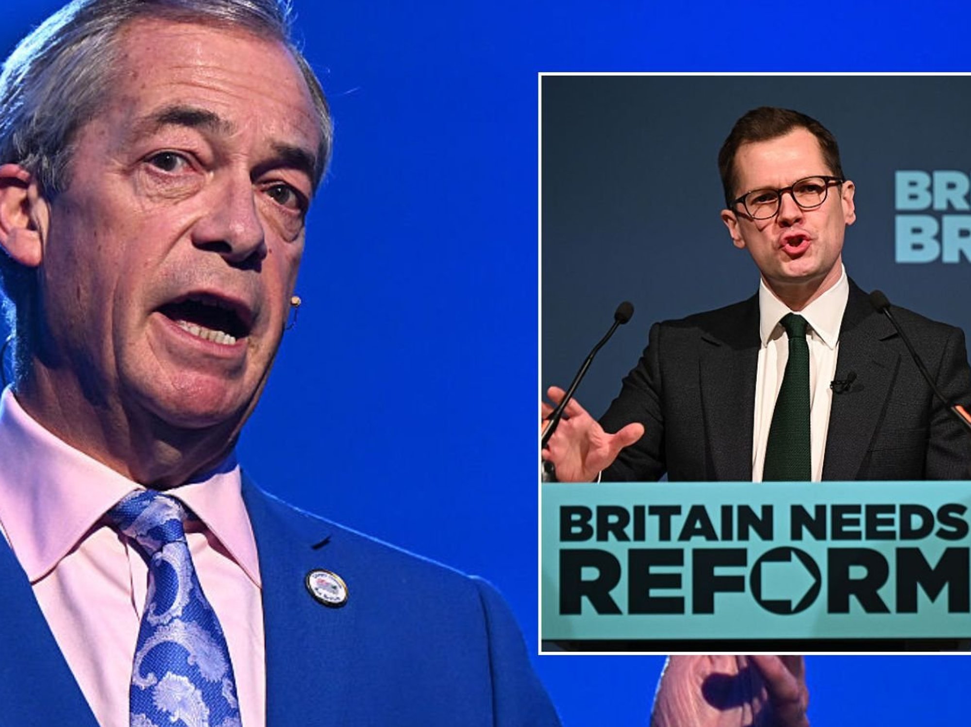 Nigel Farage and Robert Jenrick