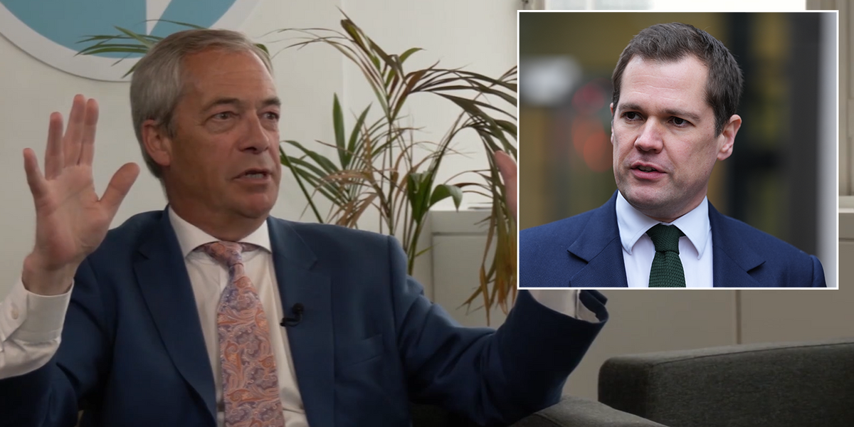 NextImg:Nigel Farage reacts to Robert Jenrick with one word as top Tory eyes Reform UK ‘coalition’