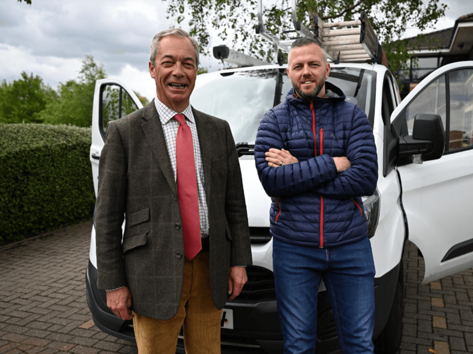 Nigel Farage and Robert Kenyon