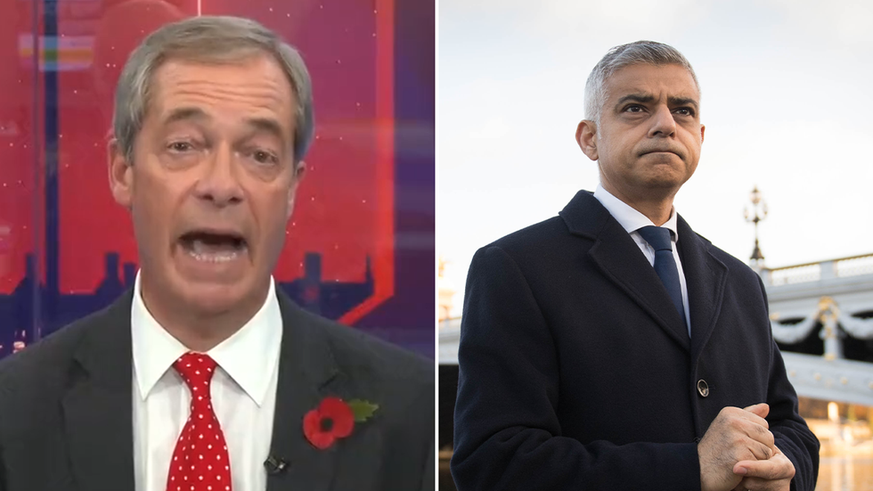 Nigel Farage and Sadiq Khan