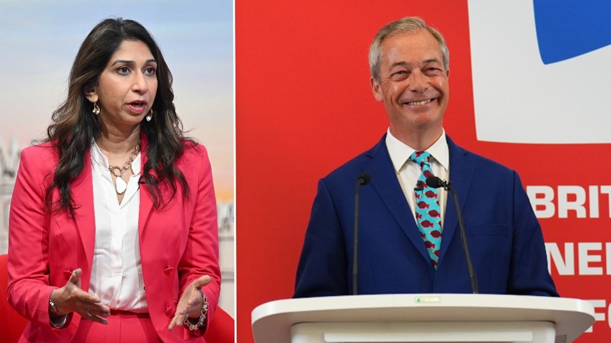 Nigel Farage and Suella Braverman