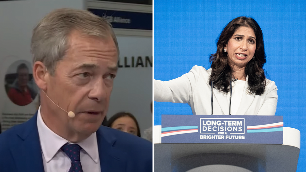 Nigel Farage and Suella Braverman