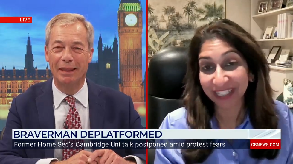 Nigel Farage and Suella Braverman