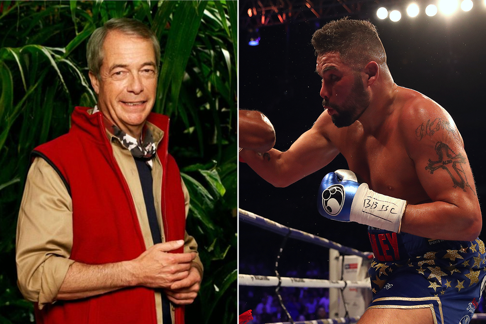 Nigel Farage and Tony Bellew